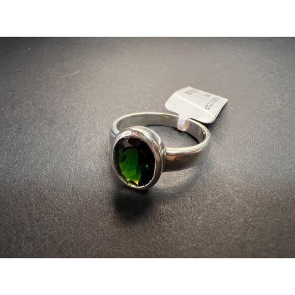 NEW Chrome tourmaline sterling silver ring size 7.5 - Picture 13 of 16